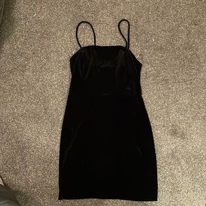 Black flattering body on dress